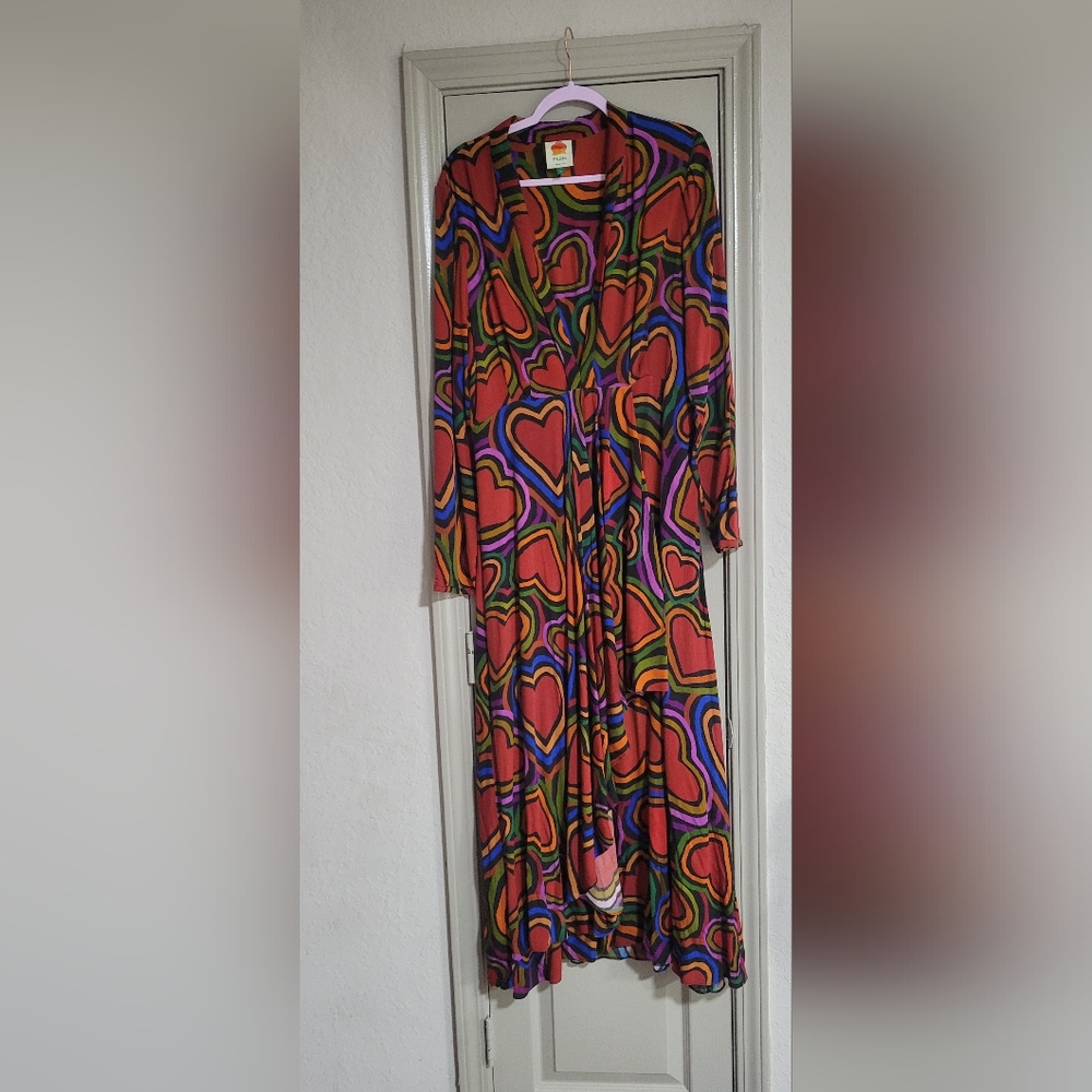 FARM Rio Multicolor Heart-Print Maxi Dress - Picture 3 of 3